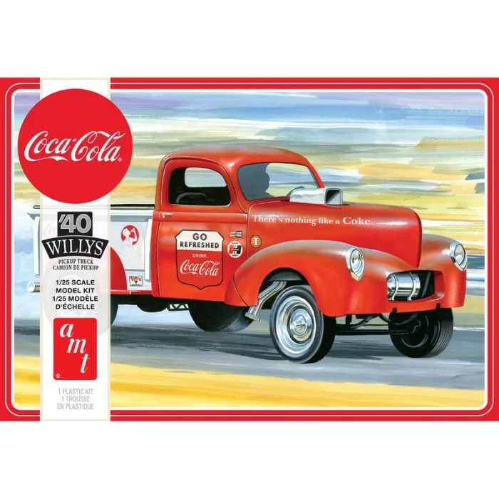 AMT 1/25 1940 Willys Pickup Gasser Coca Cola Model Kit