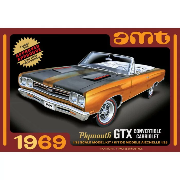 AMT 1/25 1969 Plymouth GTX Convertible Model Kit