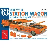 AMT 1/25 1963 Chevy II Station Wagon Car Model Kit
