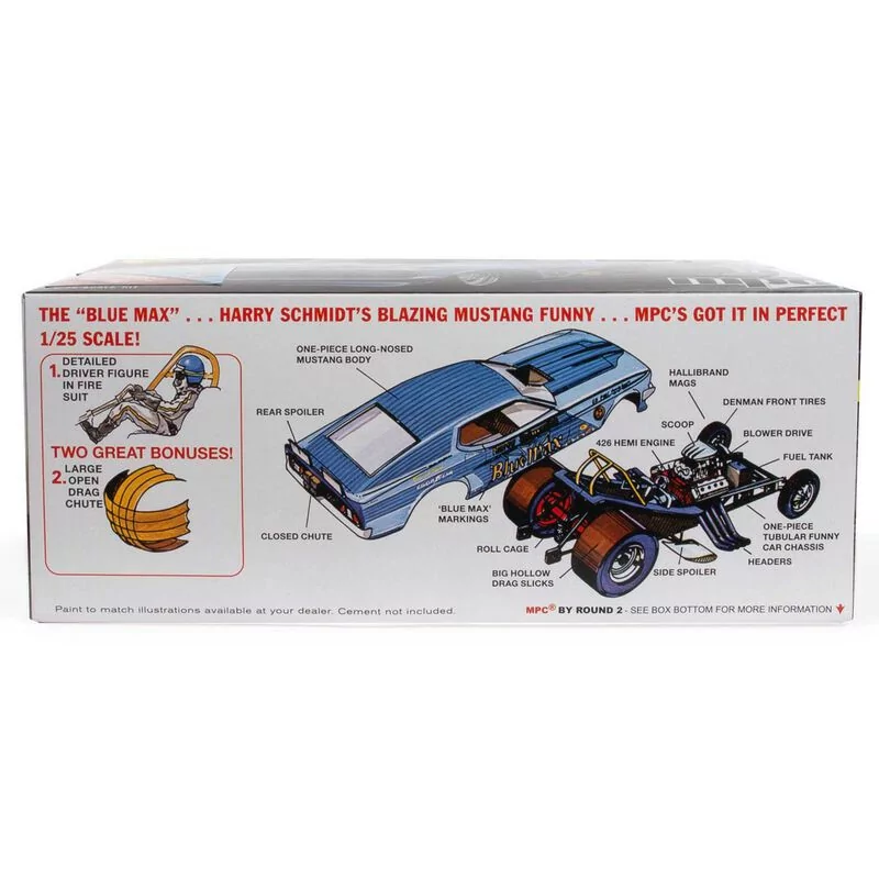 MPC 1/25 Blue Max Longnose Mustang Car Model Kit MPC930_3