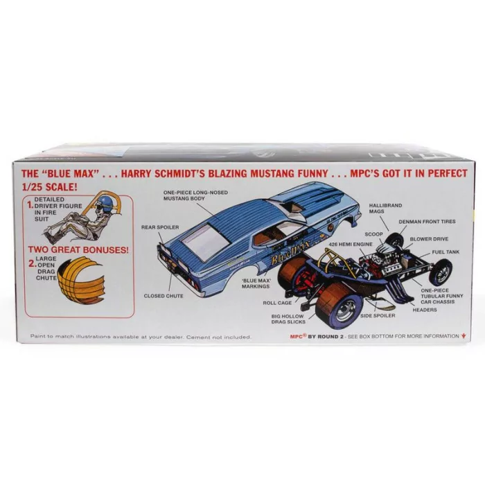 MPC 1/25 Blue Max Longnose Mustang Car Model Kit