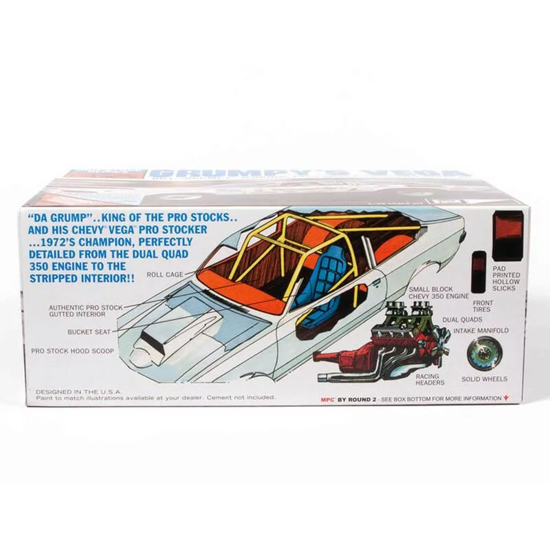MPC 1/25 1972 Chevy Vega Pro Stock/Bill Grumpy Jenkins Car Model Kit MPC877_2