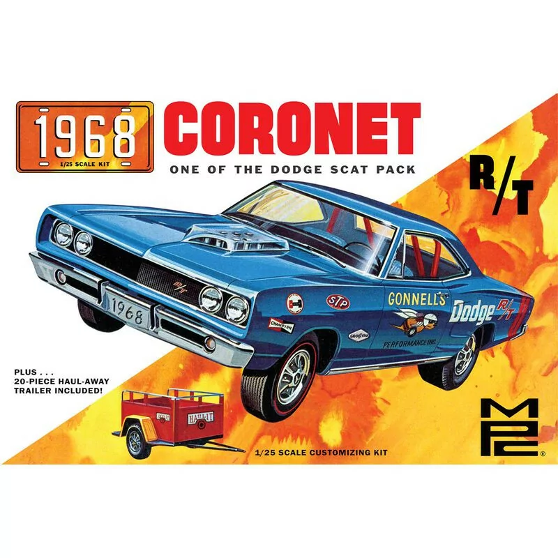 MPC 1/25 1968 Dodge Coronet Car Model Kit MPC978_5