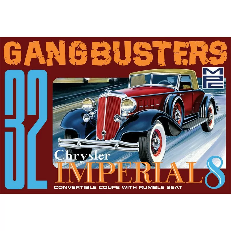 MPC 1/25 1932 Chrysler Imperial Gangbusters Car Model Kit MPC926_1