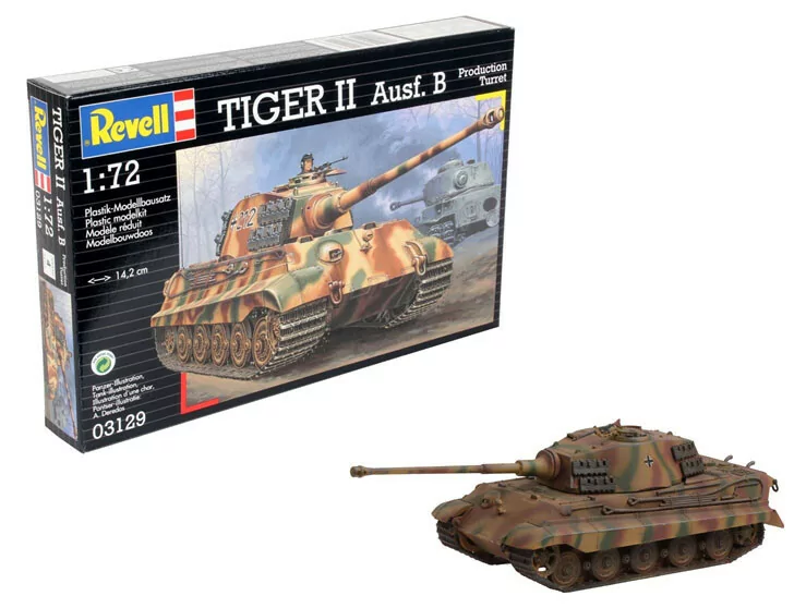 Revell 1/72 Tiger II Ausf. B Tank Model Kit RVL03129_1