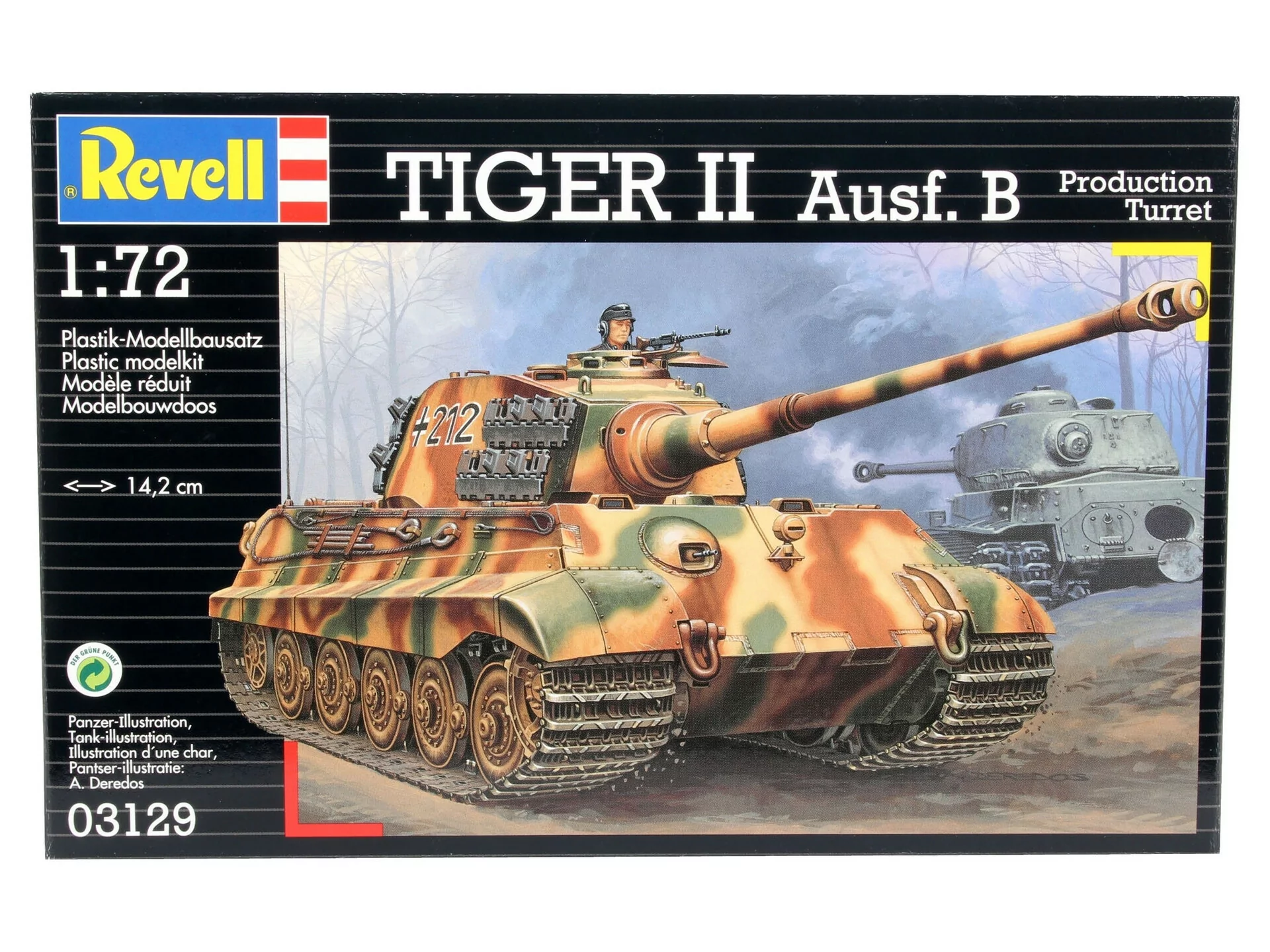 Revell 1/72 Tiger II Ausf. B Tank Model Kit RVL03129_6