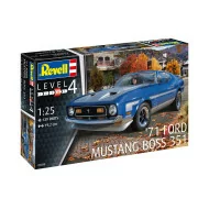 Revell 1/24 1971 Boss Mustang351 Car Model Kit