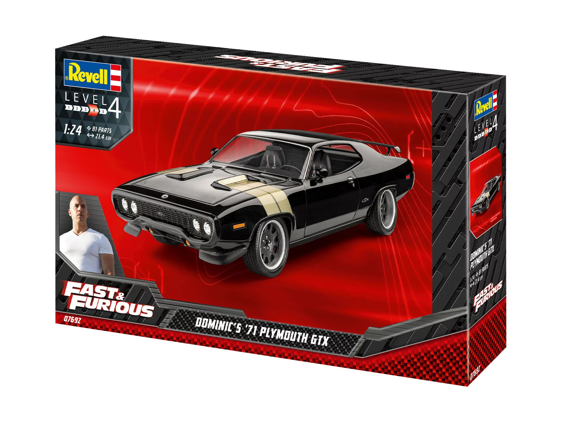 Revell 1/24 Dom's Plymouth Gtx 2'N1 Car Model Kit RMX854477_13