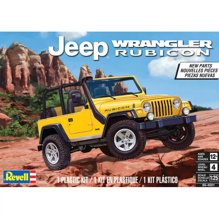 Revell 1/25 Jeep Wrangler Rubicon Car Model Kit