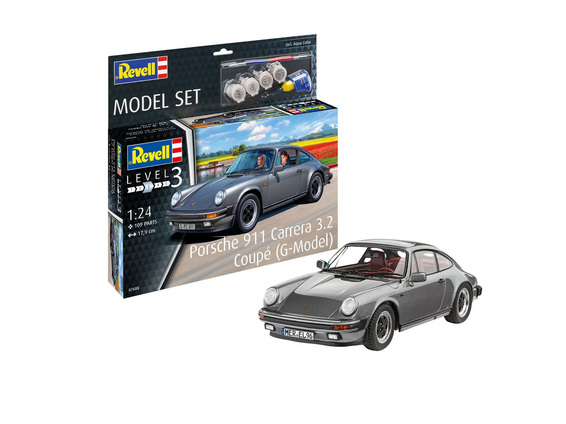 Revell 1/24 Porsche 911 Carrera 3.2 Coupe Car Model Kit RMX854521_1