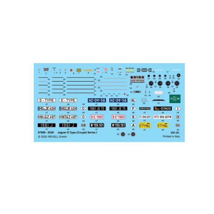 Revell 1/24 Jaguar XK-E (E-Type) Car Model Kit