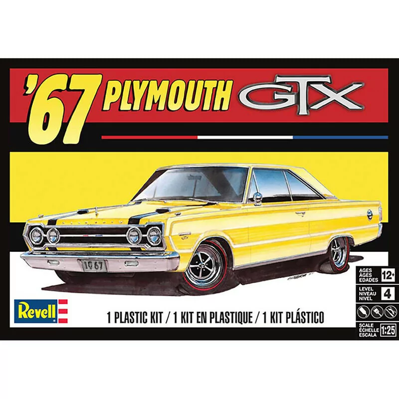 Revell 1/25 1967 Plymouth Gtx Car Model Kit RMX854481_1