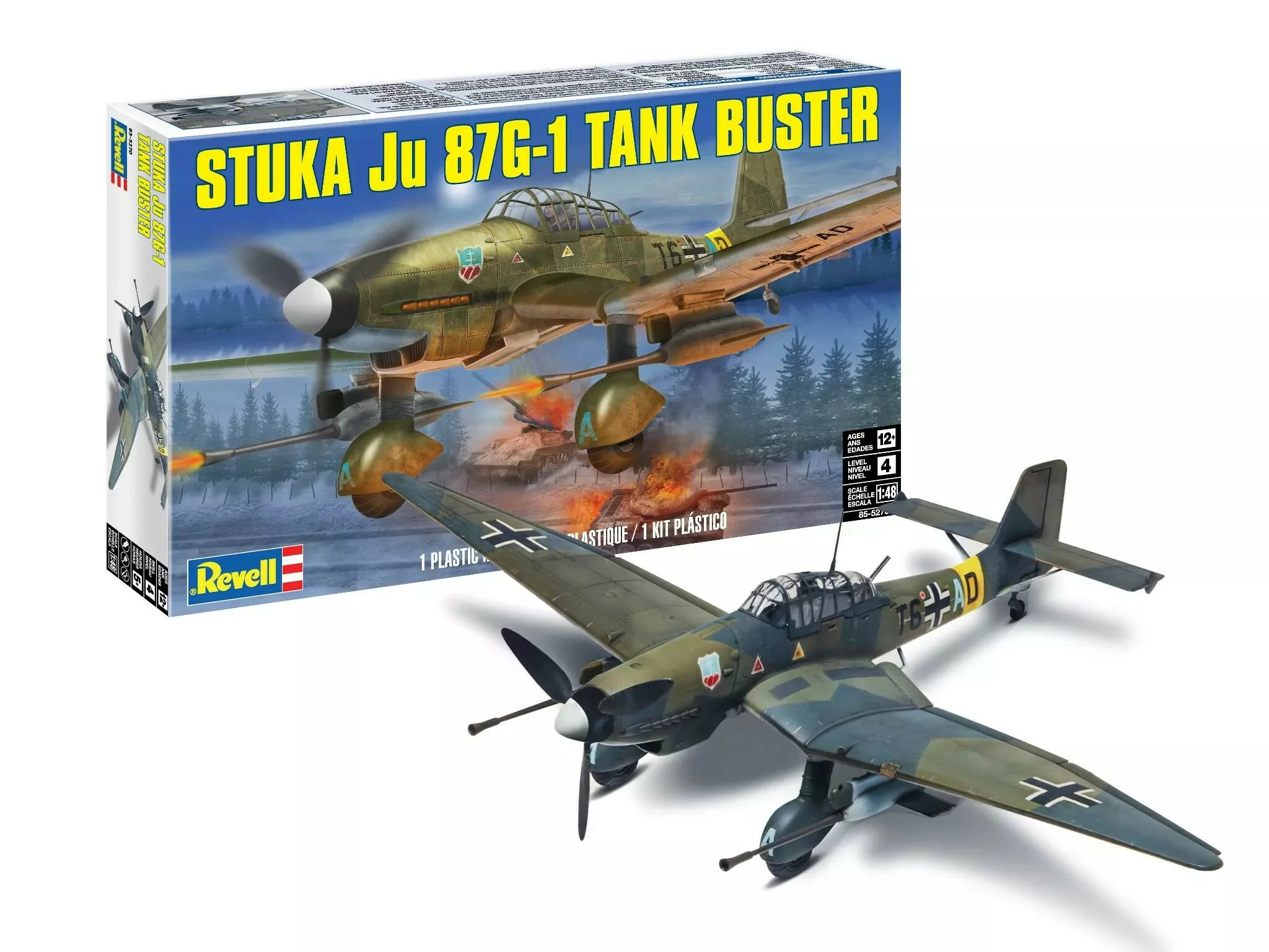 Revell 1/48 Stuka Ju87G-1 Airplane Model Kit RMX855270_2