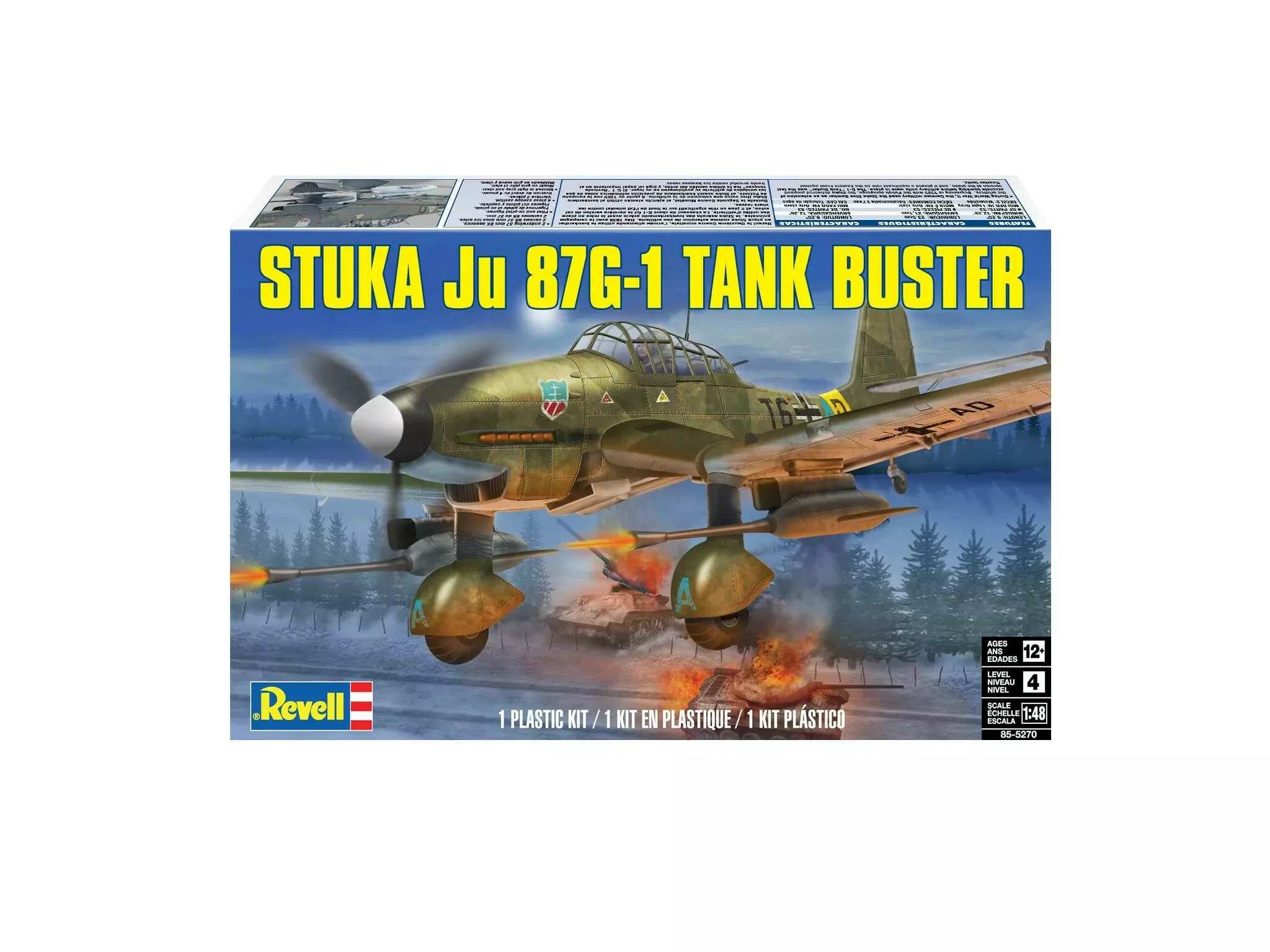 Revell 1/48 Stuka Ju87G-1 Airplane Model Kit RMX855270_5