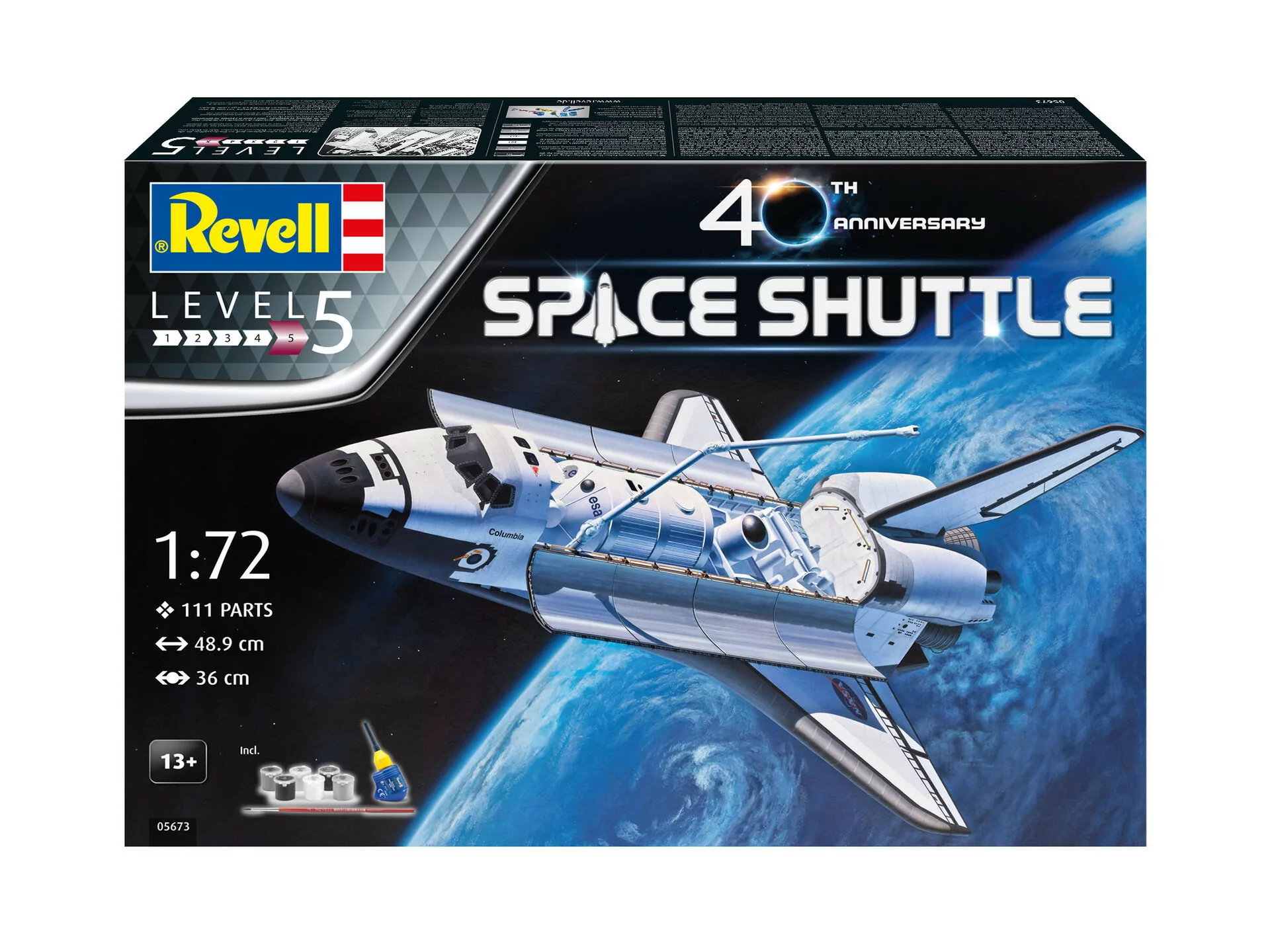 Revell 1/72 Space Shuttle 40th Anniversary Airplane Model Kit RMX805673_12