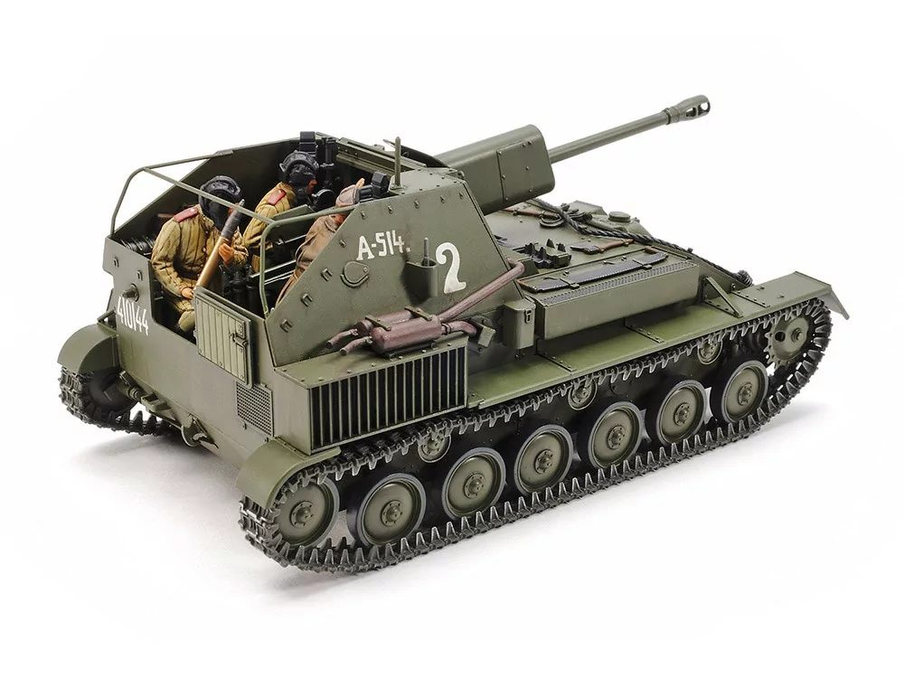 Tamiya 1/35 Russian Self-Propelled Gun SU-76M Model Kit TAM35348_8