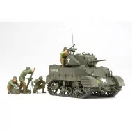 Tamiya 1/35 US Light Tank M5A1 Pursuit Ops w/4 Figures Model Kit