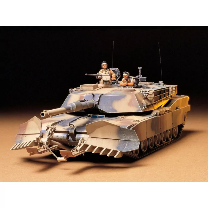 Tamiya 1/35 US M1A1 Abrams w/Mineplow Tank Model Kit