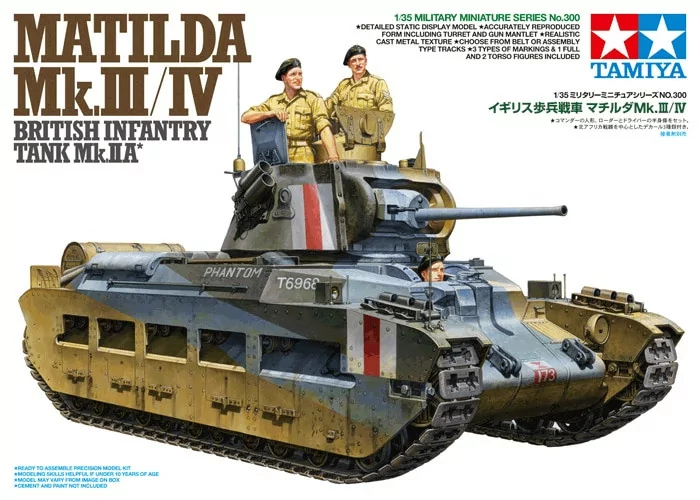 Tamiya 1/35 British Infantry Tank Matilda Model Kit TAM35300_2