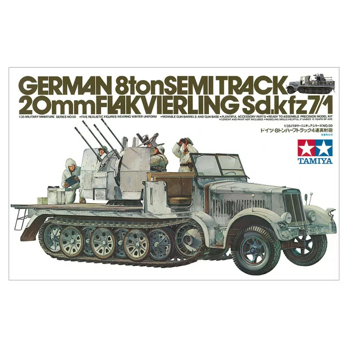 Tamiya 1/35 German 8 Ton Half Track Tank Model Kit
