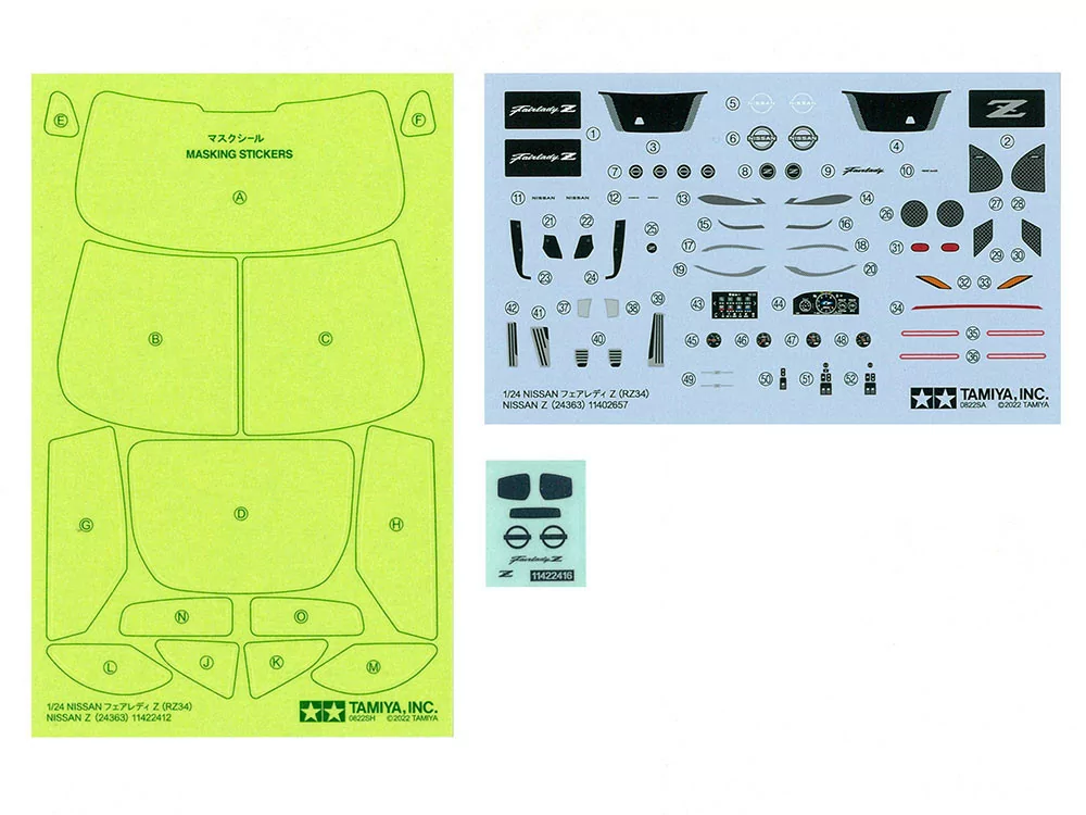Tamiya 1/24 Nissan Z Car Model Kit TAM24363_13