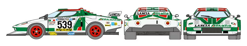 Tamiya 1/24 Lancia Stratos Turbo Car Model Kit TAM25210_6