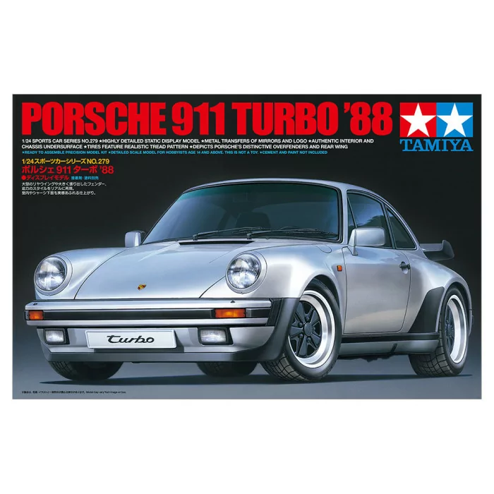 Tamiya 1/24 Porsche 911 Turbo '88 Car Model Kit
