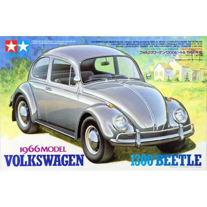 Tamiya 1/24 '66 Volkswagen Beetle Car Model Kit