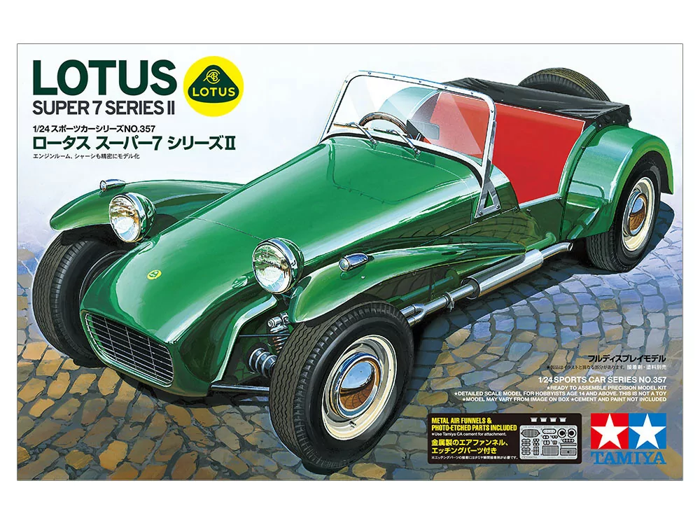 Tamiya 1/24 Lotus Super 7 Series II Car Model Kit TAM24357_2