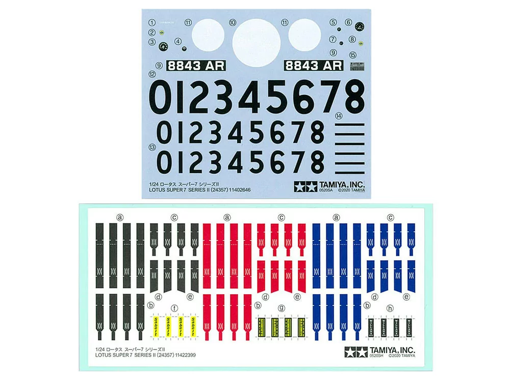 Tamiya 1/24 Lotus Super 7 Series II Car Model Kit TAM24357_7