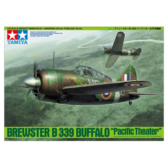 Tamiya 1/48 Brewster B-339 Buffalo Airplane Model Kit