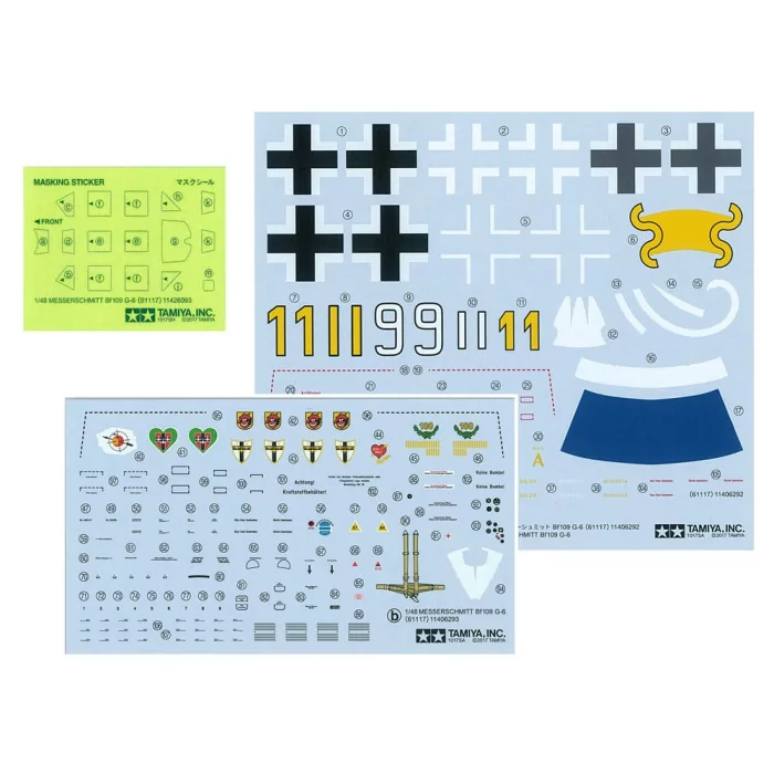 Tamiya 1/48 Messerschmitt Bf 109 G-6 Airplane Model Kit
