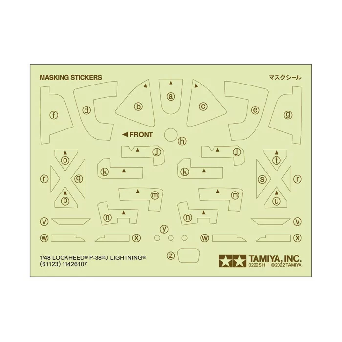 Tamiya 1/48 Lockheed P-38 J Lightning Airplane Model Kit