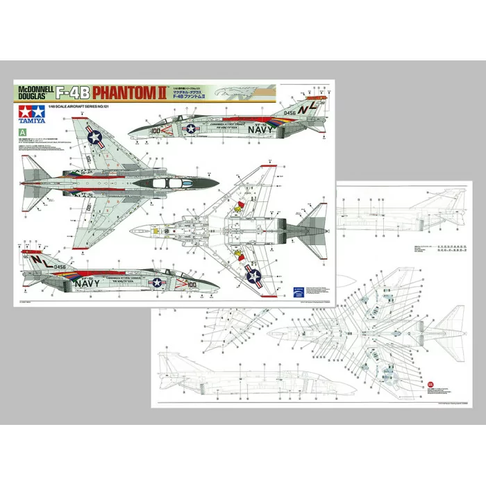 Tamiya 1/48 McDonnell Douglas F-4B Phantom II Aircraft Model Kit
