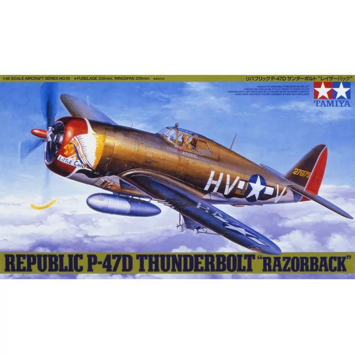 Tamiya 1/48 Republic P-47D Thunderbolt Airplane Model Kit