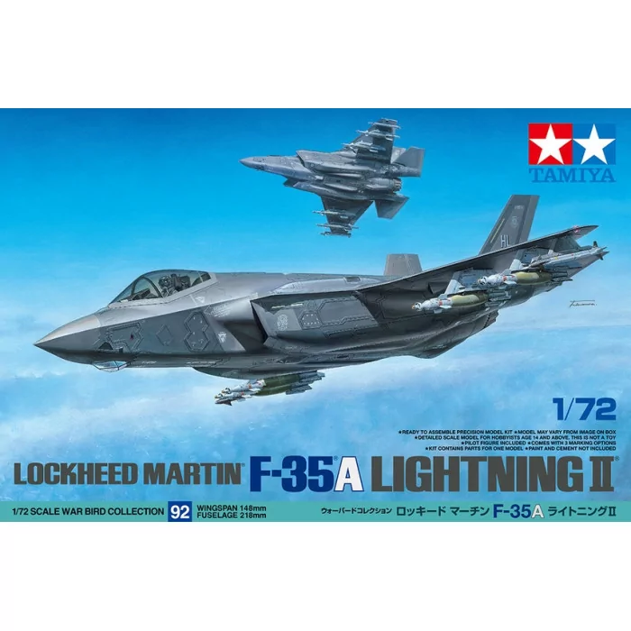 Tamiya 1/48 F-35A Lockheed Martin Lighting II Model Kit