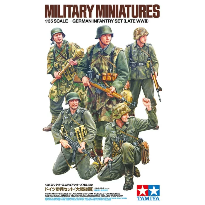 Tamiya 1/35 German Infantry (Late WWII) Figure Model Kit