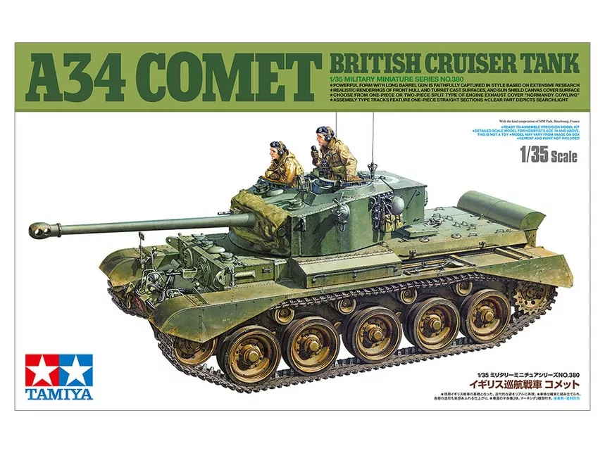 Tamiya 1/35 A 34 Comet British Tank Model Kit TAM35380_12