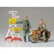 Tamiya 1/35 German Motorcycle Orderly Set Figure Model Kit