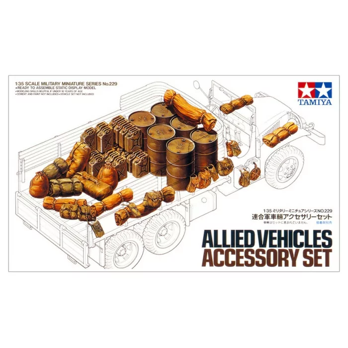 Tamiya 1/35 Allied Vehicle Accessories Model Kit