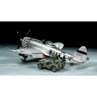 Tamiya 1/48 P47D Thunderbolt Bubbletop & 1/4t 4X4 Light Vehicle Model Kit