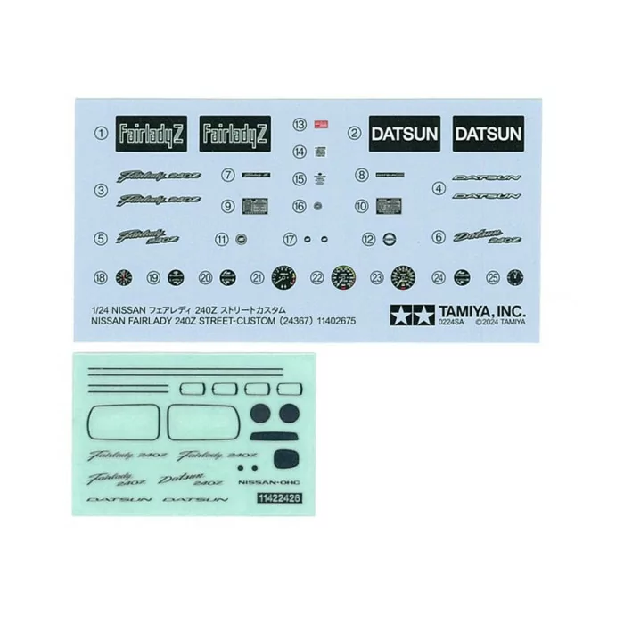 Tamiya 1/24 Nissan Fairlady 240Z Street Custom Car Model Kit