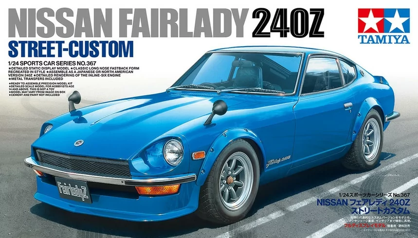 Tamiya 1/24 Nissan Fairlady 240Z Street Custom Car Model Kit TAM24367_11