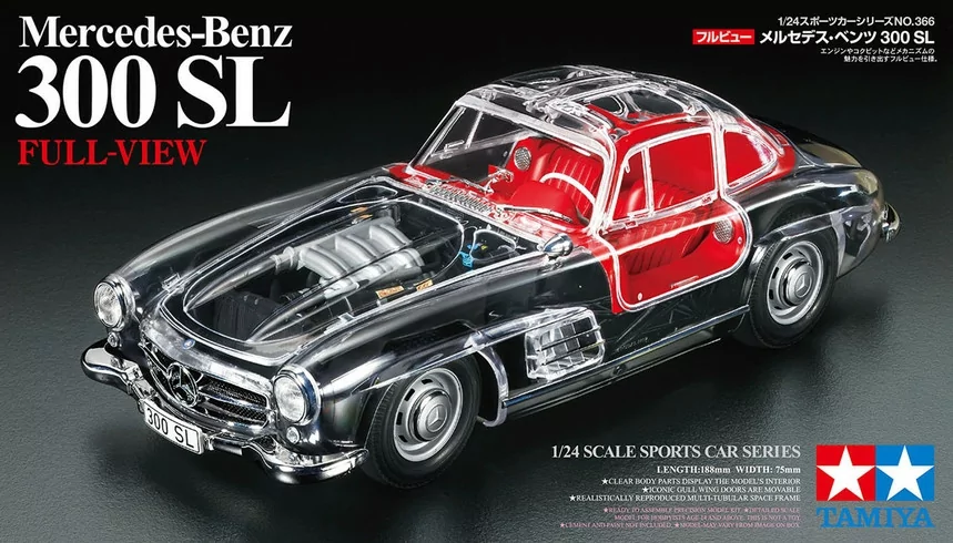 Tamiya 1/24 Mercedes Benz 300sl Car Model Kit TAM24366_13