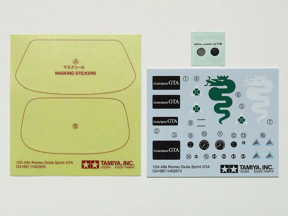 Tamiya 1/24 Alfa Romeo Giulia Sprint GTA Car Model Kit TAM24188_6