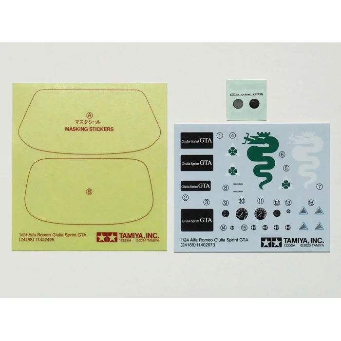 Tamiya 1/24 Alfa Romeo Giulia Sprint GTA Car Model Kit