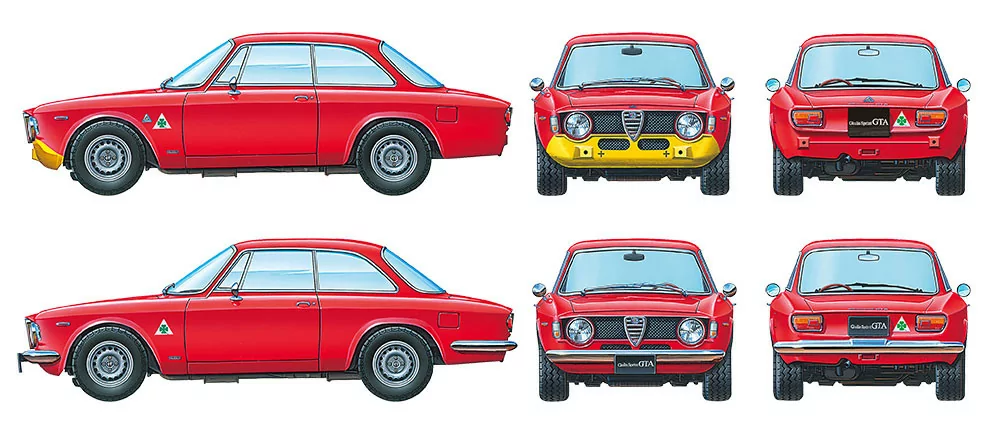 Tamiya 1/24 Alfa Romeo Giulia Sprint GTA Car Model Kit TAM24188_12