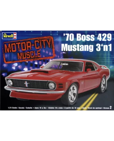 Revell 1/24 '70 Ford Boss 429 Mustang 3 'n 1 Car Model Kit