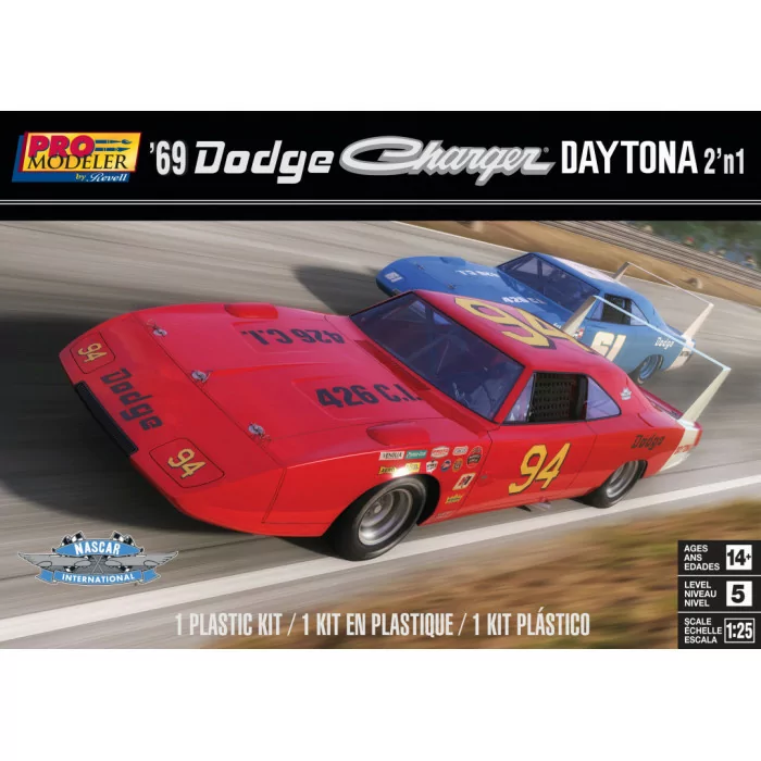 Revell 1/25 1969 Dodge Charger Daytona 2 'n 1 Car Model Kit
