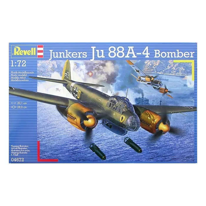 Revell 1/72 Junkers Ju 88 A-4 Bomber Model Kit